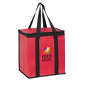 Insulated Non-Woven Square Zipper Top Tote Bag w/ Insert & Full Color (12"x8"x13") - Color Evolution